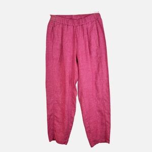Eileen Fisher | Nantucket Red Linen Barrel Pant, XXS